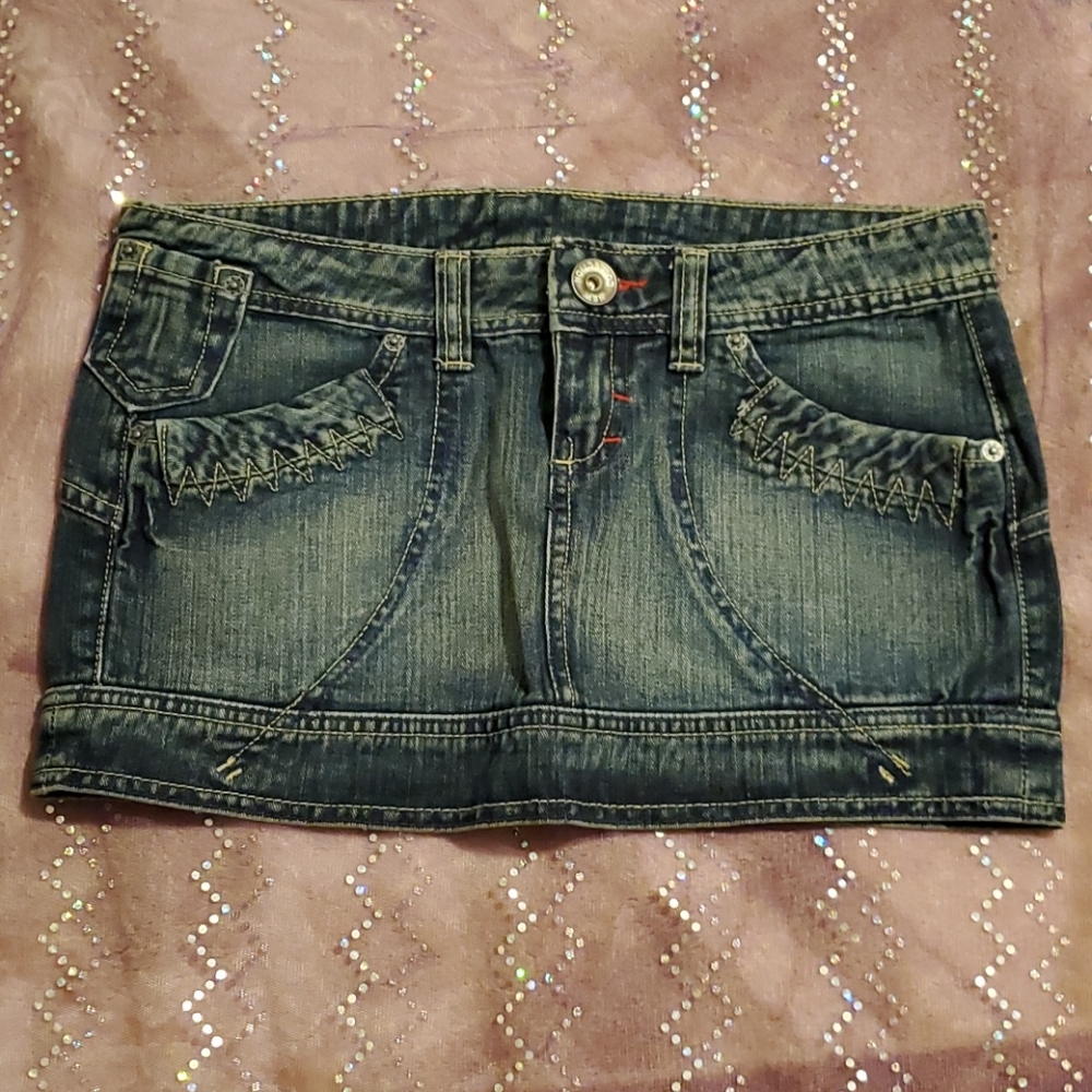 Jeans mini skirt